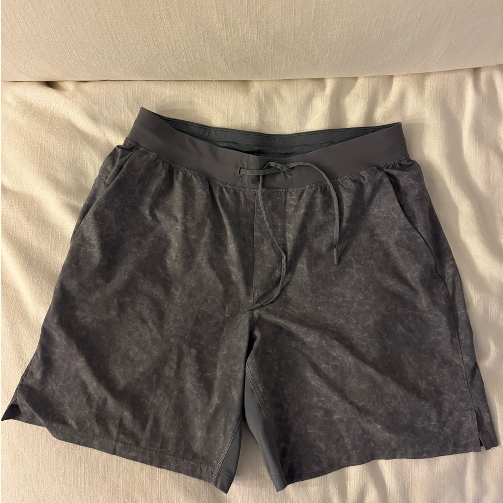 Gravel Dust Asphalt Grey Multi Lululemon shorts